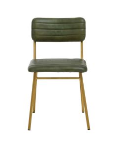 Buffalo Genuine Leather Dining Chair In Green