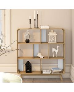 Cassie Wooden Display Cabinet In Oak