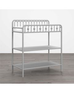 Monarch Hill Ivy Metal Baby Clothes Changing Table In Grey