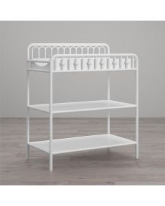 Monarch Hill Ivy Metal Baby Clothes Changing Table In Off White