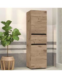 Wisla Wall Wooden Bathroom Storage Cabinet In Viking Oak