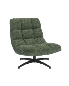 Chillax Tactile Textured Fabric Lounge Chair In Green