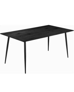Monza Rectangular 120cm Wooden Dining Table In Black