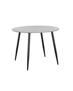Monza Round Wooden Dining Table In Stone Effect