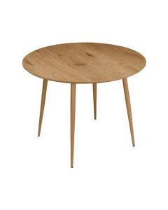 Monza Round Wooden Dining Table In Oak