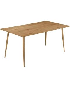 Monza Rectangular 160cm Wooden Dining Table In Oak