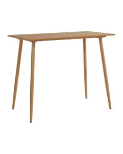 Monza Rectangular Wooden Bar Table In Oak