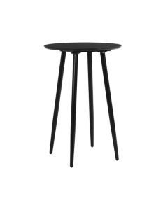 Monza Round Wooden Bar Table In Black