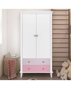 Monarch Hill Poppy Wardrobe With 2 Doors And 2 Drawers In Pink