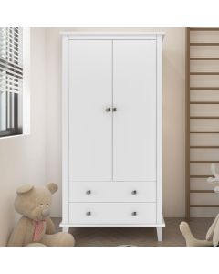 Monarch Hill Poppy Wardrobe With 2 Doors And 2 Drawers In White