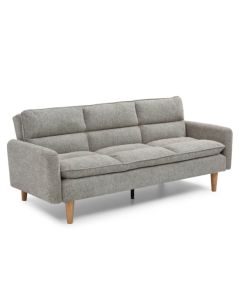 Cosy Rest Chenille Effect Fabric 3 Seater Sofa Bed In Natural