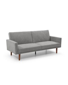 Relax Linen Effect 3 Seater Sofa Bed In Grey
