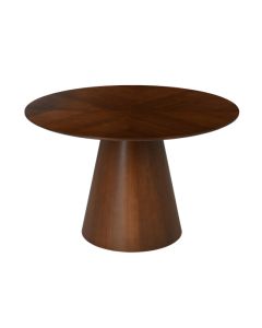 Claremont Round 1.2m Wooden Dining Table In Walnut