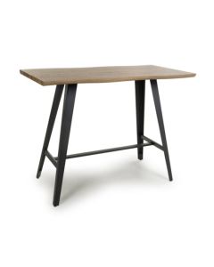 Nassau Curved Wooden Bar Table In Natural