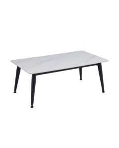 Monaco Ceramic Top Coffee Table In White