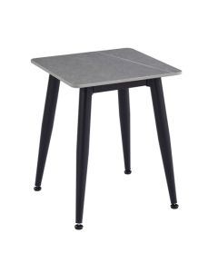 Monaco Ceramic Top End Table In Grey