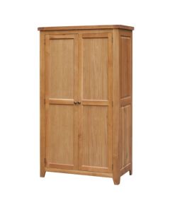 Acorn Wooden Wardrobe In Light Oak With 2 Doors