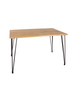 Augusta Rectangular Small Wooden Dining Table In Oak