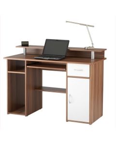 Albany Wooden Computer Desk In Walnut Effect