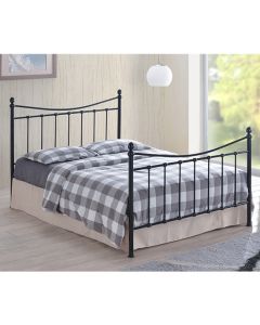 Alderley Metal Double Bed In Black