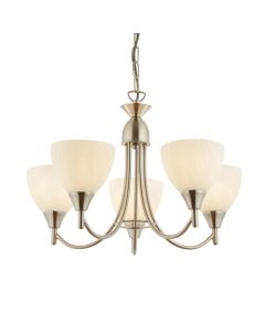 Alton 5 Lights Ceiling Pendant Light In Satin Chrome