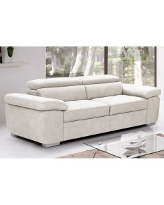 Amando Fabric 2 Seater Sofa In Beige