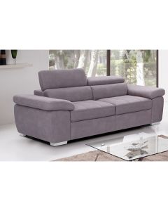 Amando Fabric 2 Seater Sofa In Mushroom