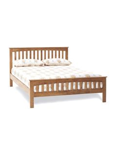 Amelia Wooden Double Bed In Honey Oak