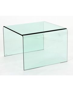 Angola Glass Lamp Table In Clear