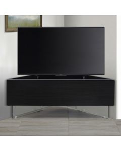 Antares Wooden Corner TV Stand In Black High Gloss