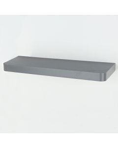 Arran Large Wooden Floating Wall Shelf In Matt Grey