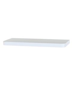 Arran Large Wooden Floating Wall Shelf In Matt White