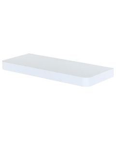 Arran Small Wooden Floating Wall Shelf In Matt White