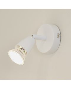 Ascoli Single Spotlight In Gloss White