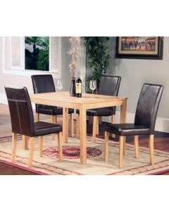 Ashdale Wooden Dining Set In Ash Veneer With 4 Chairs