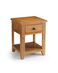 Astoria Wooden Lamp Table With 1 Drawer In Oak