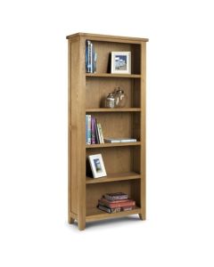 Astoria Wooden Tall Bookcase In Waxed Oak