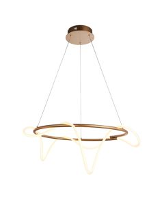 Attalea LED Ceiling Pendant Light In Satin Gold