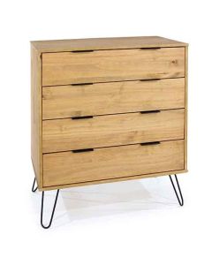 Augusta Wooden Chest Of Drawers With 4 Drawers In Pine