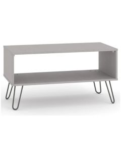 Augusta Wooden Open Coffee Table In Grey