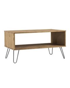 Augusta Wooden Open Coffee Table In Pine