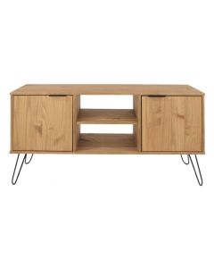 Augusta Wooden TV Stand In Pine With 2 Doors And 1 Shelf