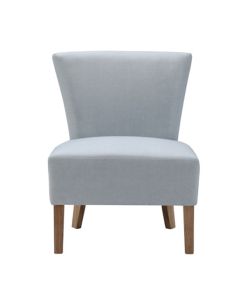 Austen Linen Fabirc Bedroom Chair In Duck Egg Blue