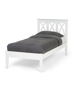 Autumn Wooden Single Bed In Opal White