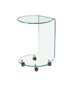 Azurro Clear Glass Lamp Table