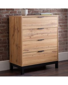 Bali Wooden Chest Of 4 Drawers In Oak