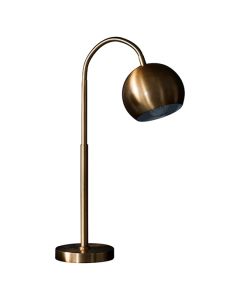 Balin Black Fabric Flex Task Table Lamp In Brushed Bronze