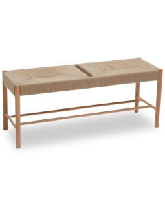 Bandar Hemp Rope Hallway Seating Bench In Natural