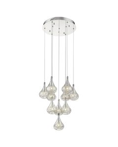 Battersea 10 Bulbs Decorative Ceiling Pendant Light In Chrome