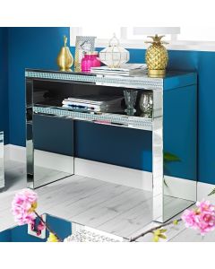 Biarritz Mirrored Console Table With 1 Drawer